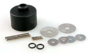 DIFF. CASE+PINS+SHIMS+SEALS (SET)